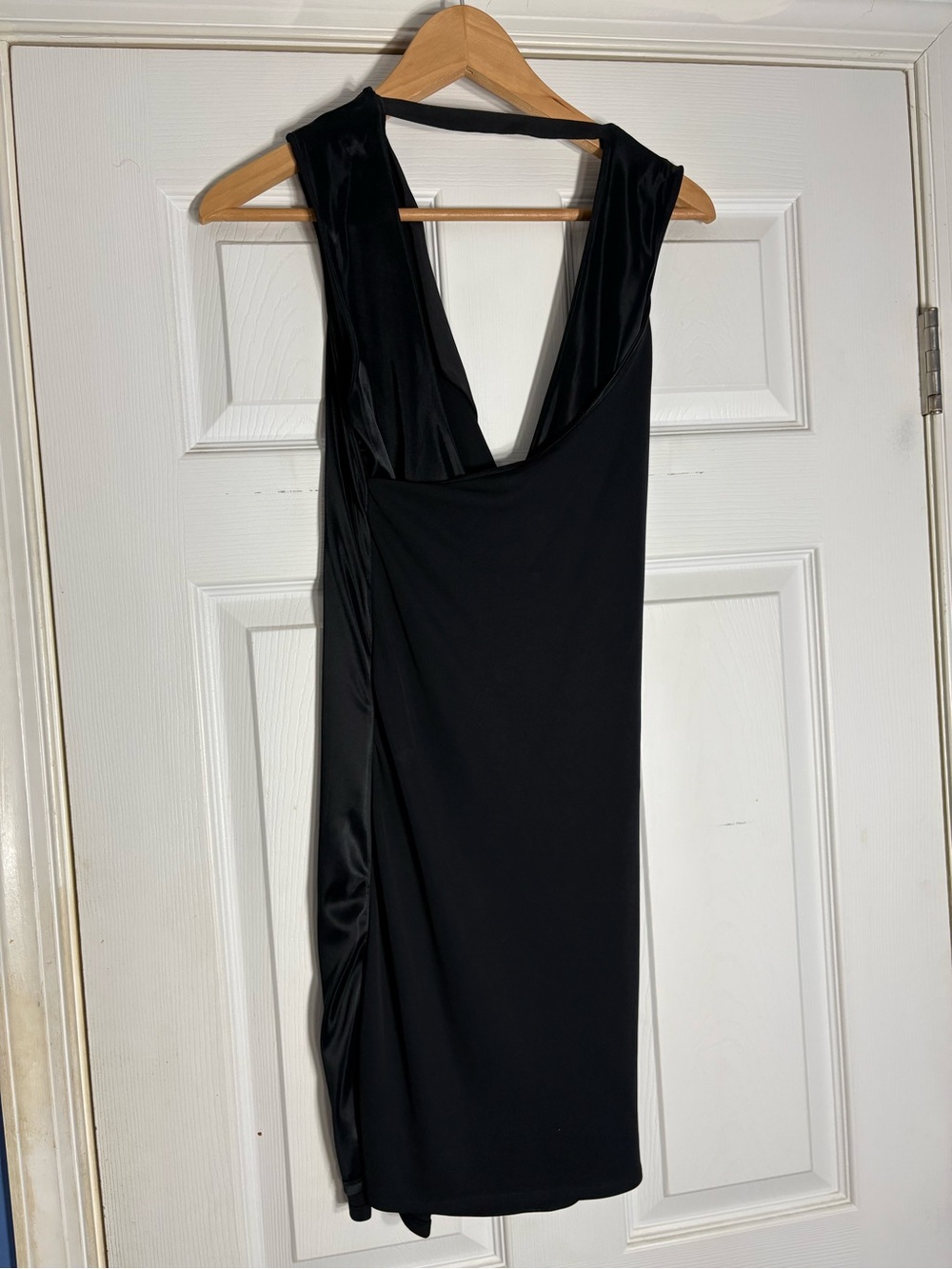 Zara Black Backless V-Neck Evening Dress